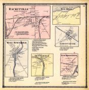 Racketville, Red Mills, West Stockholm , Skinnerville, Lisbon Center, Stockholm Depot, St. Lawrence County 1865
